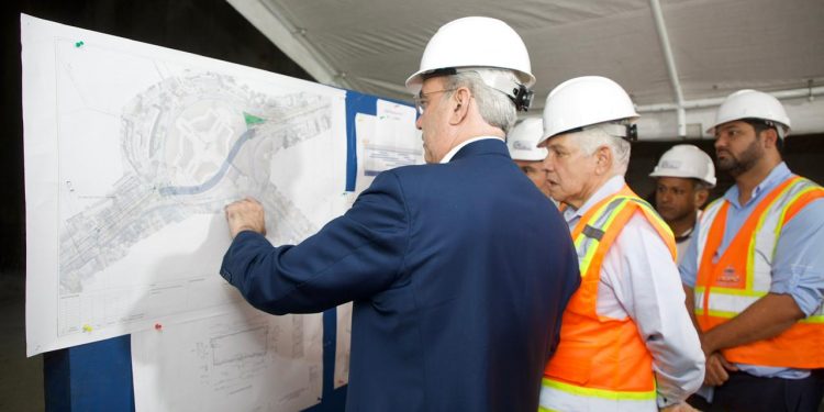 Abinader inspecciona avances del túnel de la Plaza de la Bandera y proyecta alivio al tránsito capitalino
