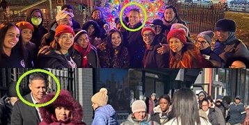 Asambleísta Álvarez inaugura árbol de navidad y entrega miles de pavos en El Bronx