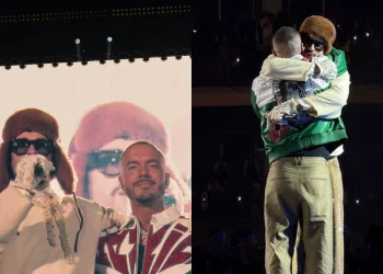 Bad Bunny y J Balvin sellan reconciliación en tarima durante concierto en México