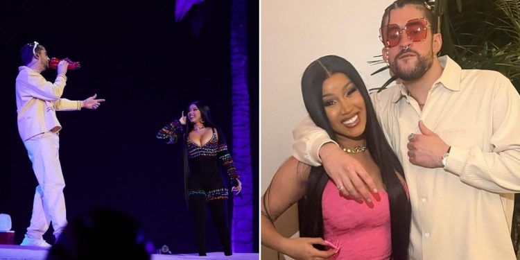 Cardi B lidera preferencias para compartir escenario con Bad Bunny en el show del Super Bowl LX