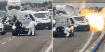 Asalto cinematográfico a camión blindado sacude el sur de Italia