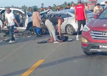 Trágico choque frontal deja tres fallecidos en la Circunvalación de Baní
