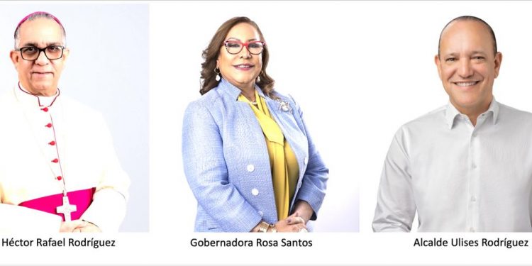 Arzobispo, gobernadora y alcalde