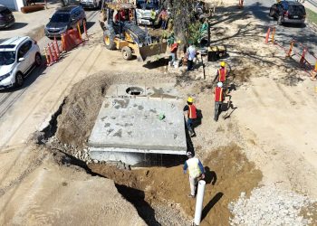CORAASAN normaliza servicio de agua tras reparación en la avenida 27 de Febrero