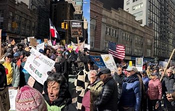 Dominicanos en NYC participan masivamente en protesta “Día Sin Reyes en EE. UU.”