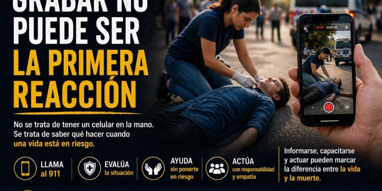 Grabar no puede ser la primera reacción