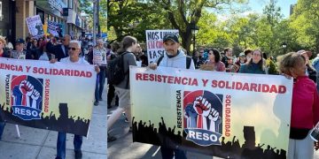 Organizaciones del Alto Manhattan marcharon el Día del Trabajo por defensa de los derechos laborales