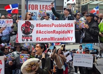 Protestan en el Alto Manhattan contra la minería en la RD