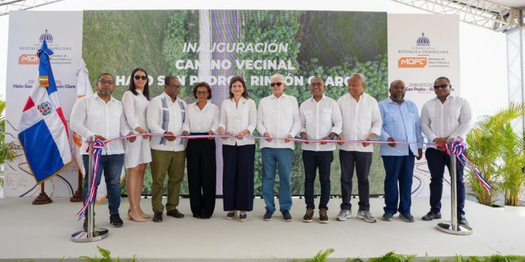 Raquel Peña entrega importantes carreteras que impulsan la conectividad y el desarrollo en Monte Plata