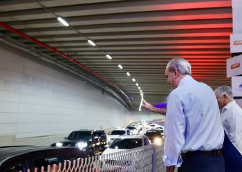 Abinader entrega túnel de la Plaza de la Bandera para transformar la movilidad hacia la región Sur