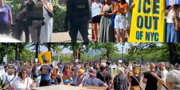 Protestan en el Alto Manhattan por operativos de ICE en comunidad inmigrante