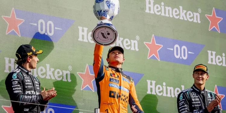 Norris conquista Zandvoort y supera a Mercedes; Alonso sorprende con un noveno puesto