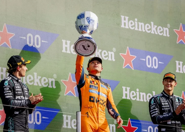 Norris conquista Zandvoort y supera a Mercedes; Alonso sorprende con un noveno puesto