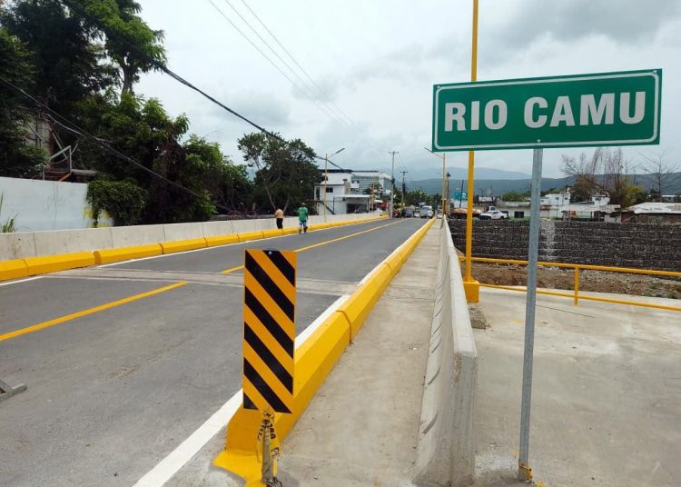 La Vega recupera conexión vial con apertura del puente Antonio Guzmán sobre el río Camú