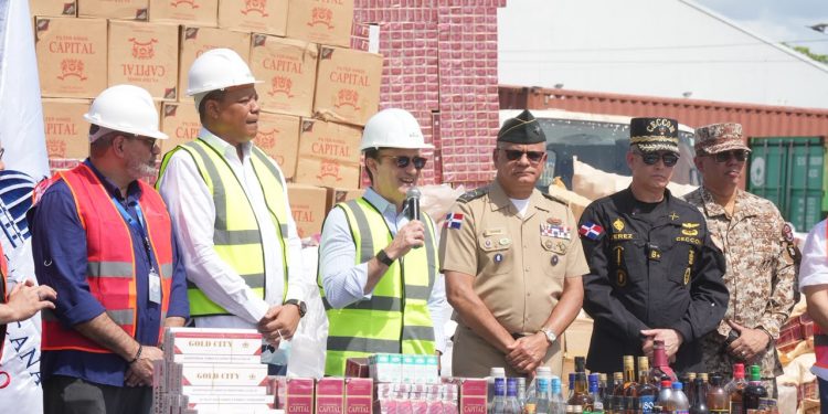 RD retira 28.3 millones de productos ilícitos valorados en RD$362.7 millones