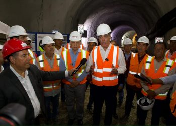 Abinader inspecciona túnel pluvial de Luperón financiado con fondos de Aerodom