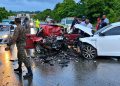 Cinco personas mueren en Circunvalación de Santo Domingo; entre las víctimas hay una agente embarazada