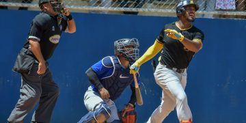 Águilas y Licey terminan 4-4 en Bonao; Alberto Rodríguez pega jonrón y Joan Adón domina