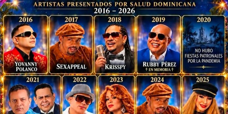 Salud Dominicana celebra 10 años llevando grandes artistas a las fiestas patronales de Tamboril