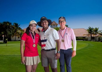 Waldo Aguasvivas brilla con -7 en la tercera parada del Tour Nacional Juvenil de golf
